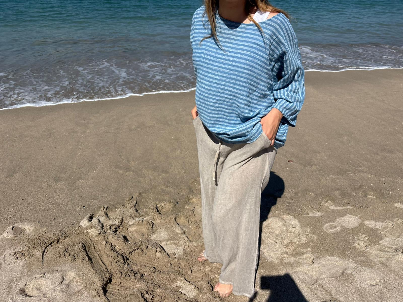 LINEN COTTON BLOUSE