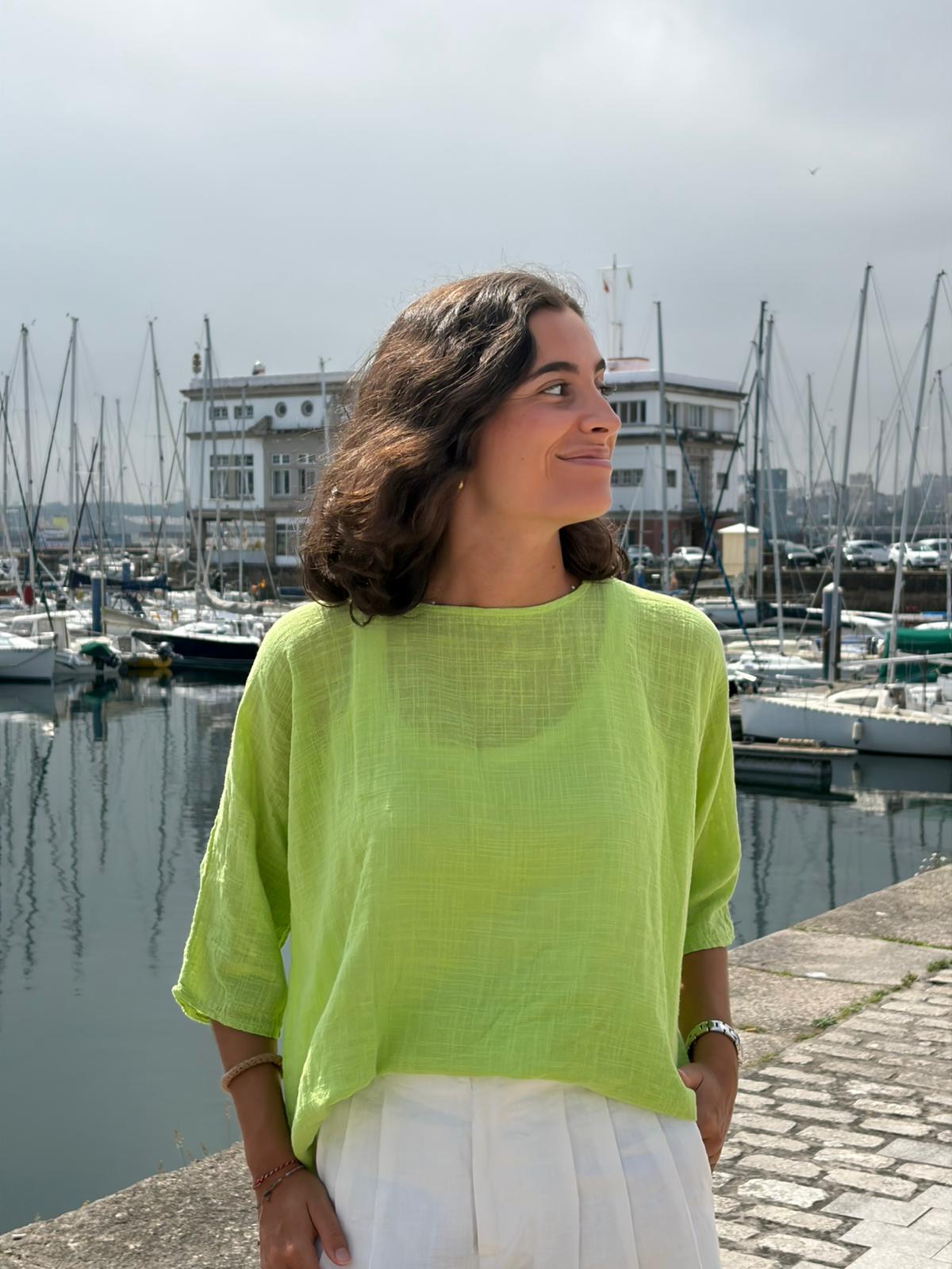 LINEN COTTON BLOUSE