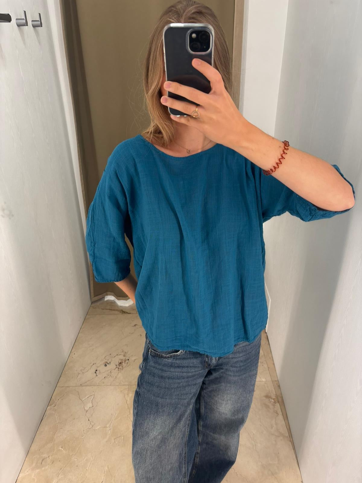 LINEN COTTON BLOUSE