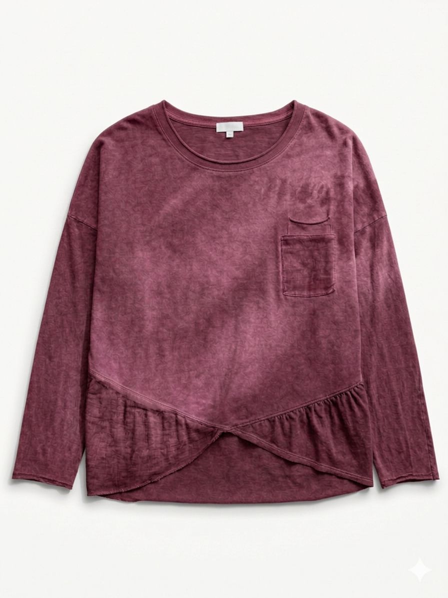 WASHED COTTON  T-SHIRT