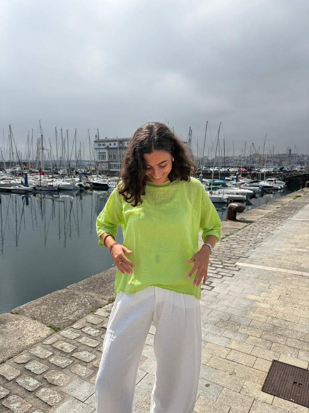 LINEN COTTON BLOUSE