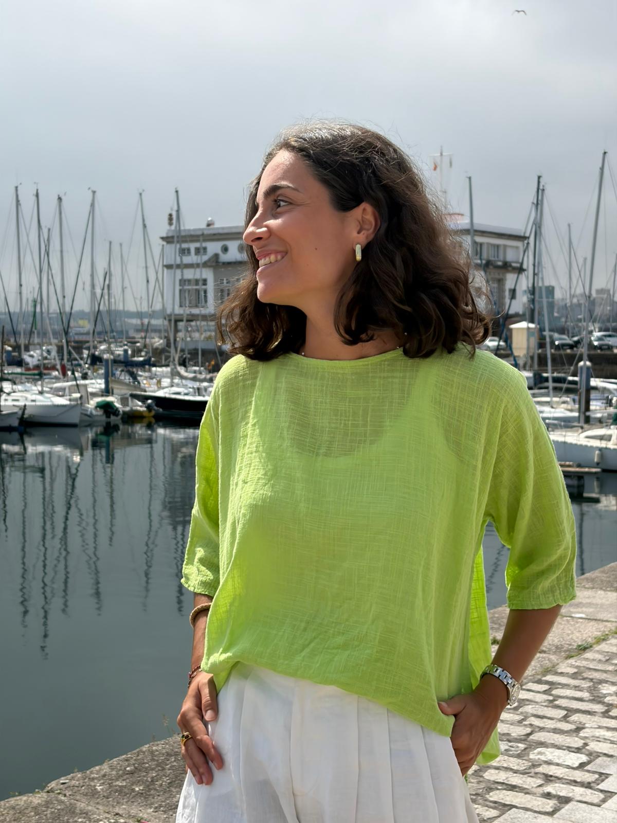 LINEN COTTON BLOUSE