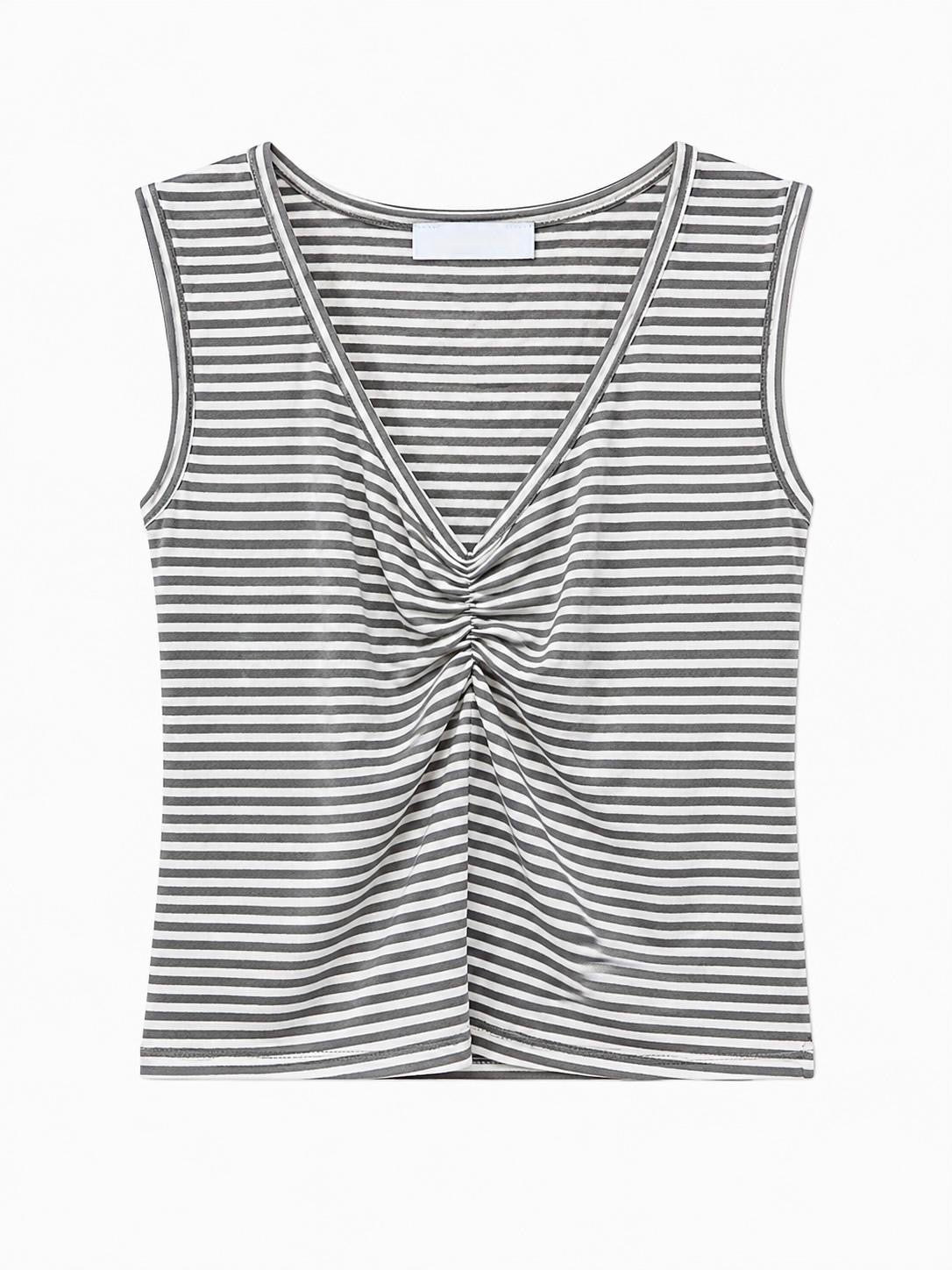 LINE SHORT V-NECK T-SHIRT
