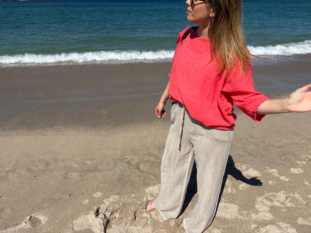 LINEN COTTON BLOUSE